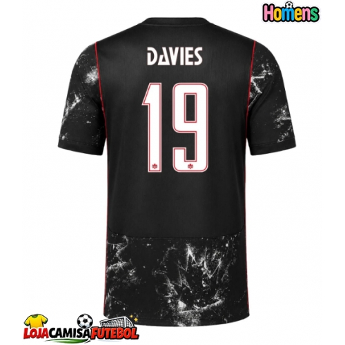 Camisa de Futebol Canadá Alphonso Davies #19 Equipamento Secundário Mundo 2026 Manga Curta